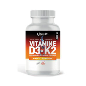 Giscon Vitamine D3+K2 30 gélules
